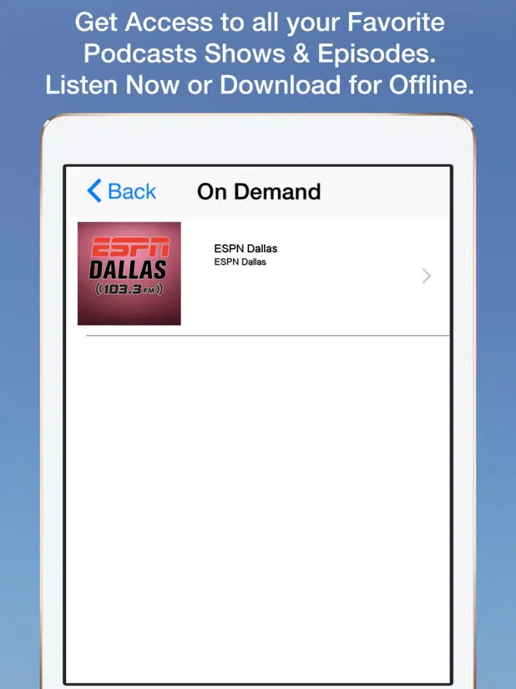 تصاویر ESPN Dallas Radio iPad 