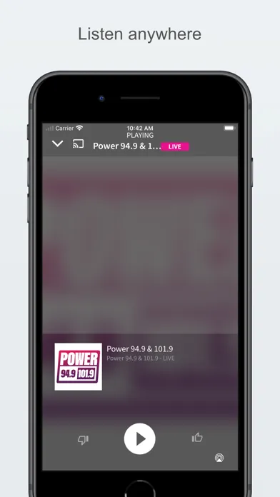 Captures d'écran de Power 94.9 & 101.9