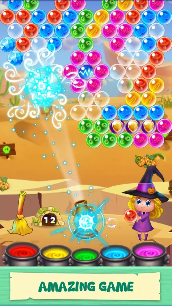 Magic Witch Pop: Bubble Shooter Games স্ক্রিনশট