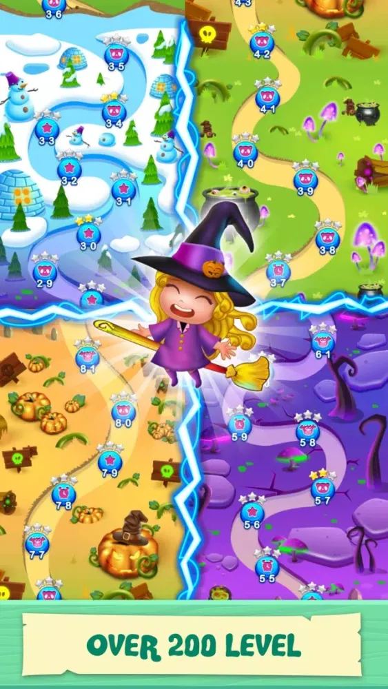 Magic Witch Pop: Bubble Shooter Games স্ক্রিনশট