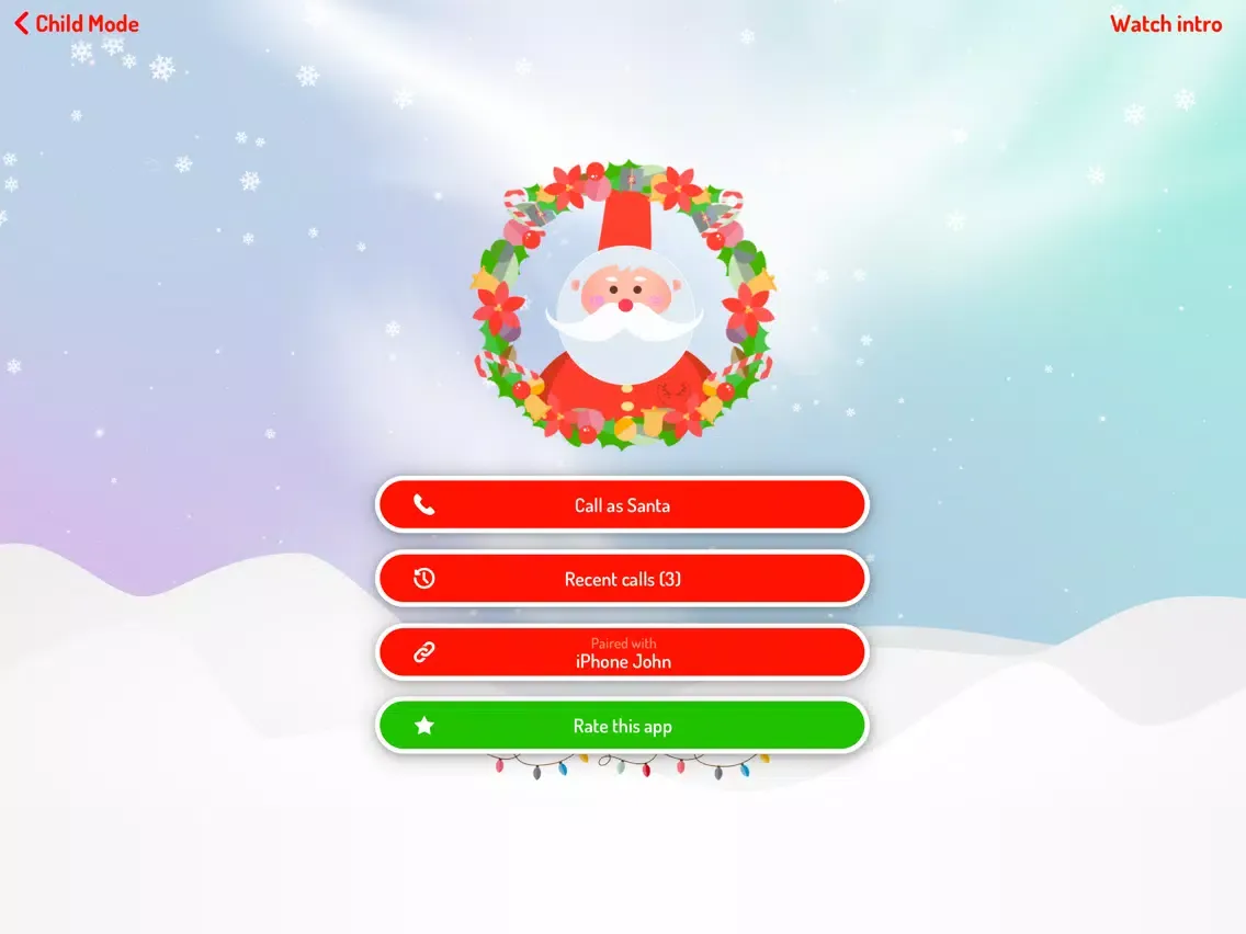 Zrzuty ekranu Xmas Time - Call Santa Claus iPad 