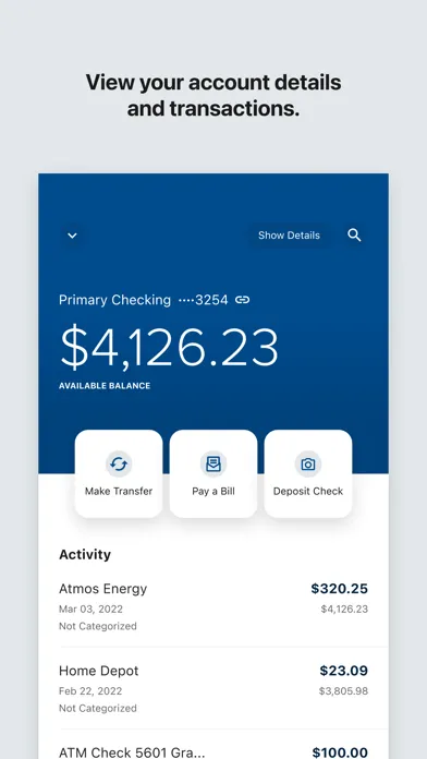 Capturas de pantalla de Credit Union of America Mobile