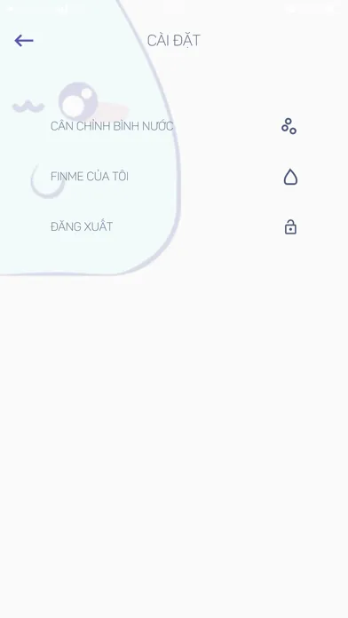 Tangkapan skrin Finme-Nhắc uống nước mỗi ngày