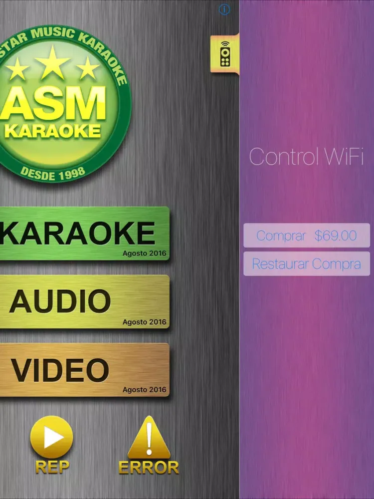 ภาพหน้าจอของ ASM Karaoke Songlist iPad 