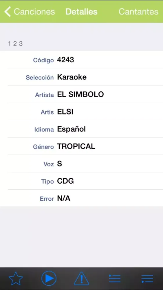 ภาพหน้าจอของ ASM Karaoke Songlist