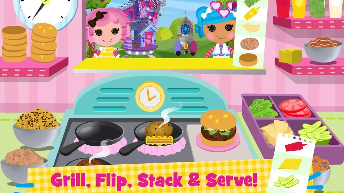 Lalaloopsy Diner - A Candy Coated Burgeria, Pizza Party Cooking Game স্ক্রিনশট