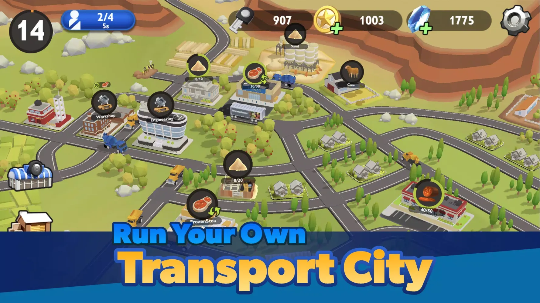 Ảnh chụp màn hình của Transport City: Truck Tycoon