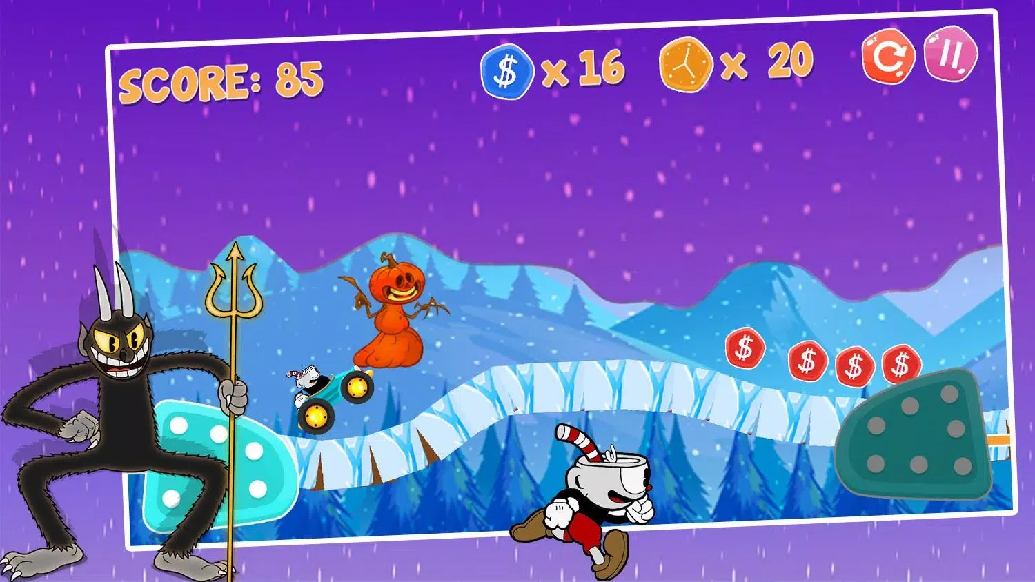 Capturas de tela do Cup on Head Racing With Mugmaan