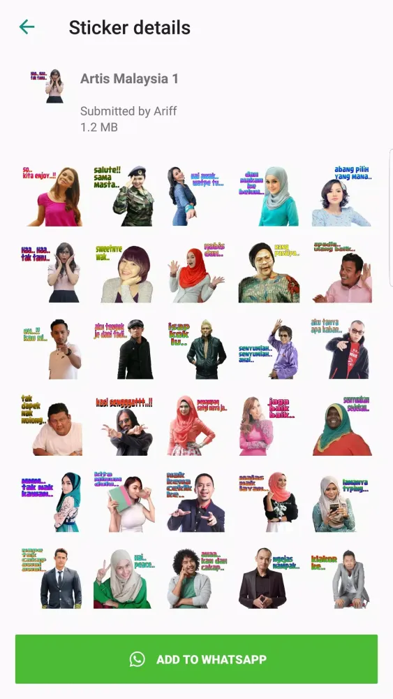 Malaysia Stickers for Whatsapp - WAStickerApps Stickers سکرین شاٹس