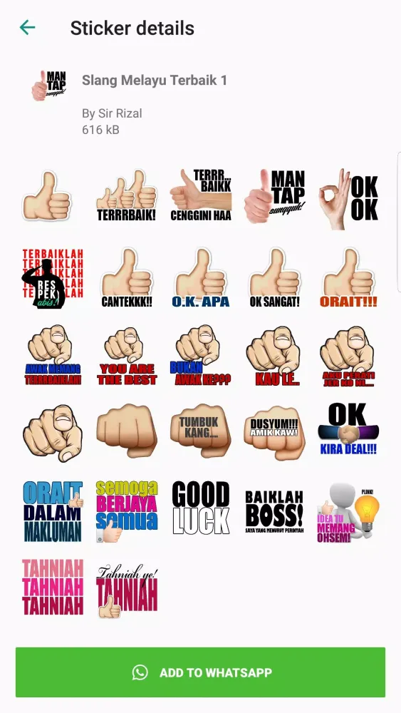 Malaysia Stickers for Whatsapp - WAStickerApps Stickers سکرین شاٹس