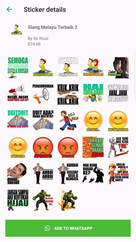 Malaysia Stickers for Whatsapp - WAStickerApps Stickers سکرین شاٹس