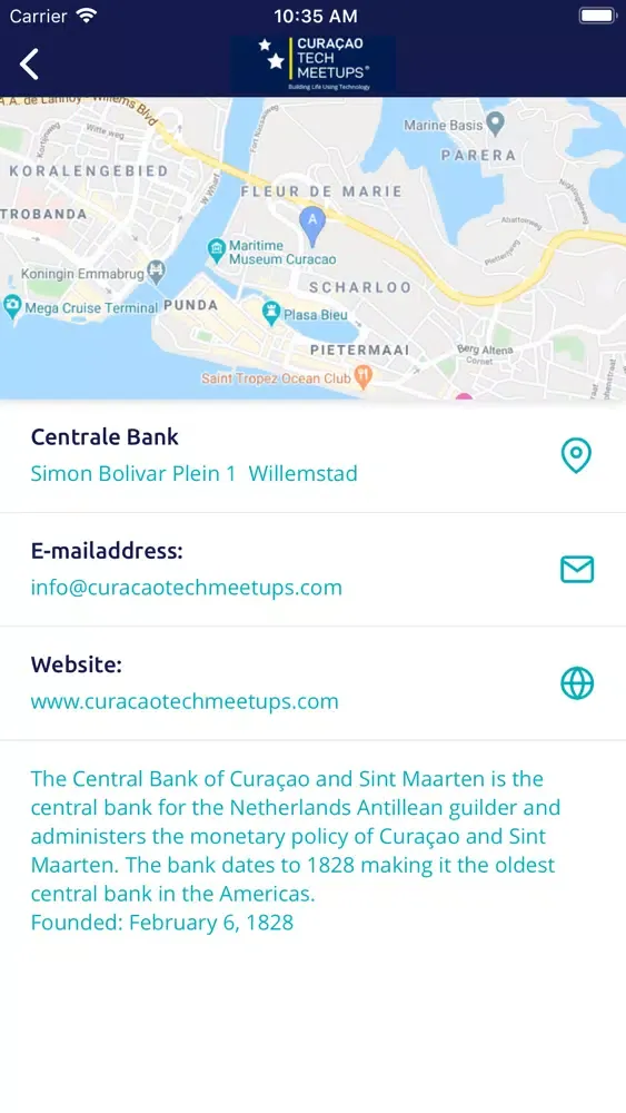 Captures d'écran de Curacao Tech Meetups