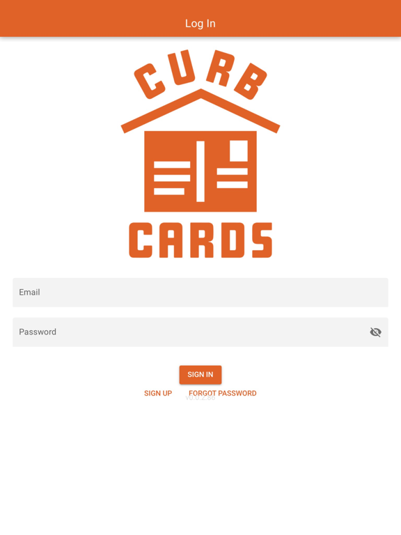 Zrzuty ekranu CurbCards iPad 