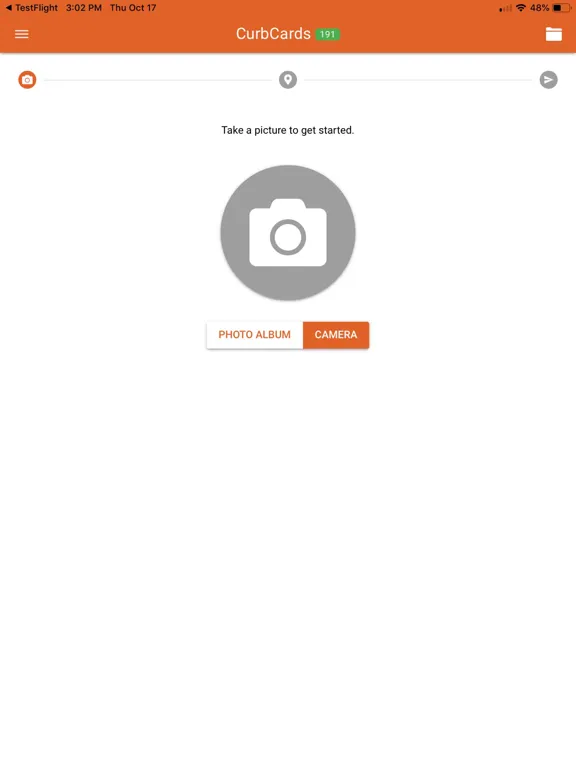 ภาพหน้าจอของ CurbCards iPad 