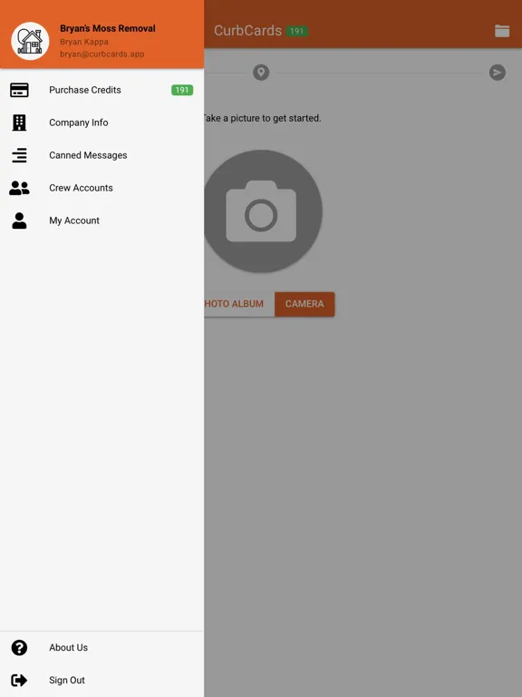 ภาพหน้าจอของ CurbCards iPad 