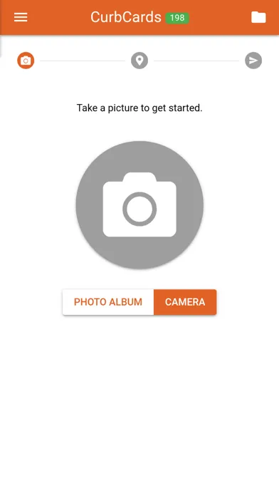 ภาพหน้าจอของ CurbCards