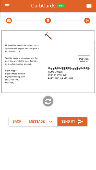 Zrzuty ekranu CurbCards
