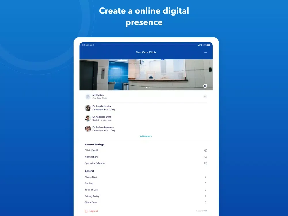 Cure: Doctor App iPad 应用截图