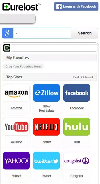 Curelost Iconic Search Engine Screenshots