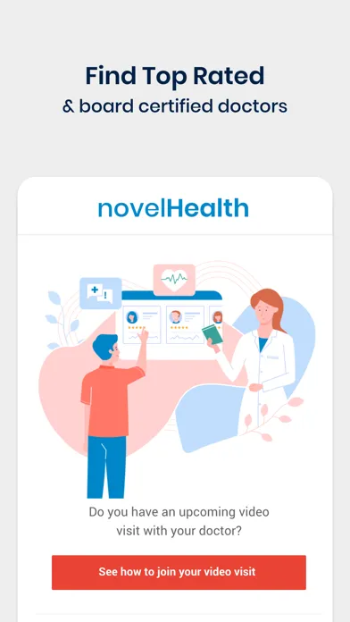 Capturas de tela do novelHealth