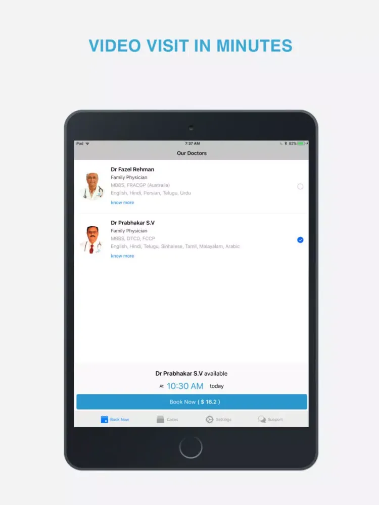 Curie Doc iPad  Screenshots
