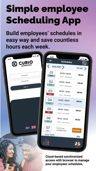 Curio Schedules應用截圖