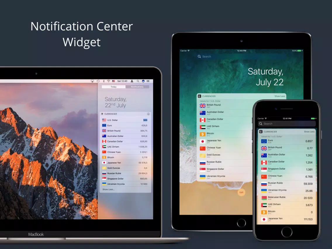 تصاویر Currencier iPad 