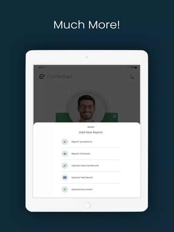 CoVerified App iPad  سکرین شاٹس
