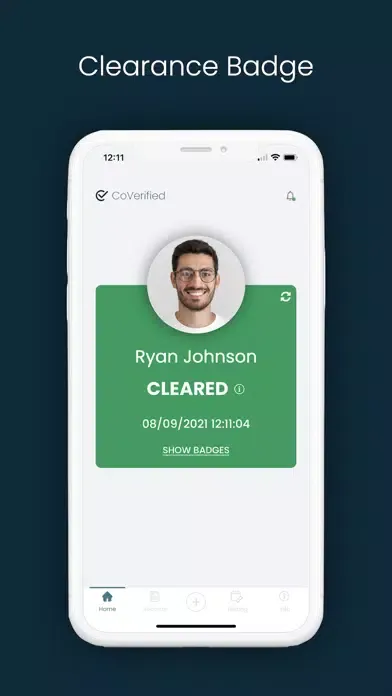 CoVerified App سکرین شاٹس
