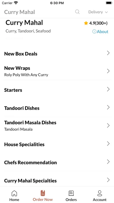 Curry Mahal Caldicot スクリーンショット