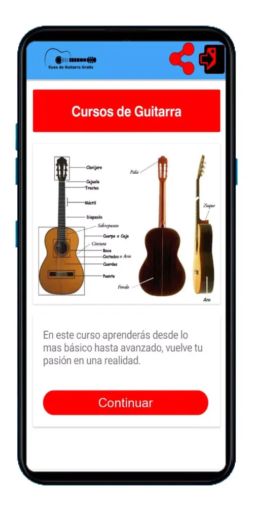 Ảnh chụp màn hình của Curso de Guitarra Online
