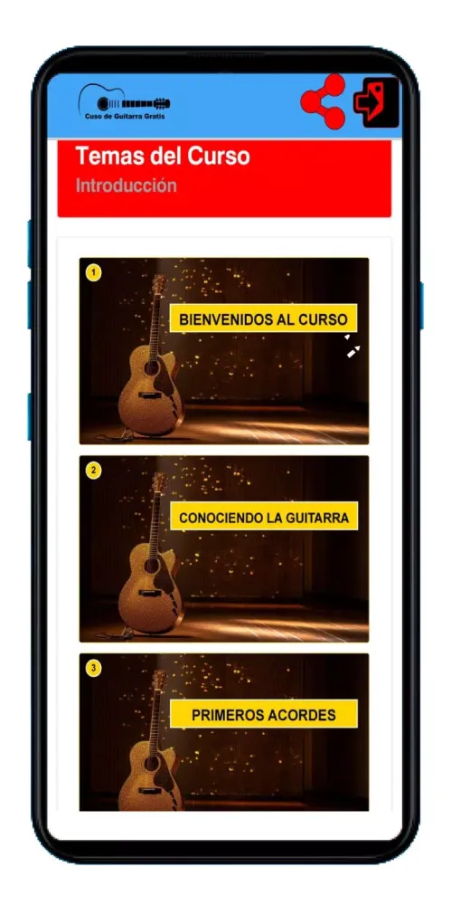 Ảnh chụp màn hình của Curso de Guitarra Online