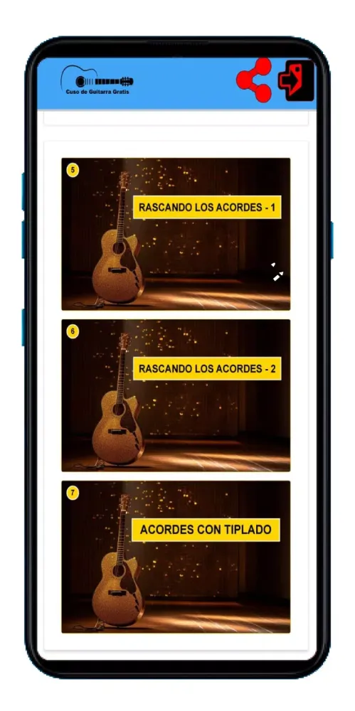 Ảnh chụp màn hình của Curso de Guitarra Online