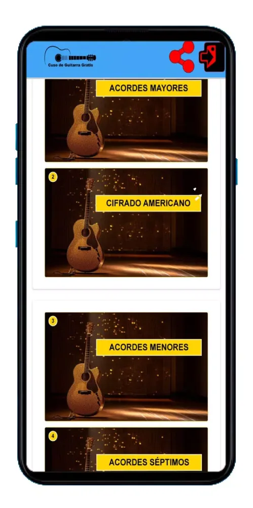 Ảnh chụp màn hình của Curso de Guitarra Online