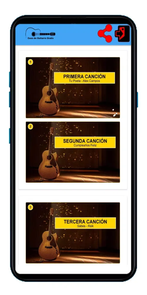 Ảnh chụp màn hình của Curso de Guitarra Online
