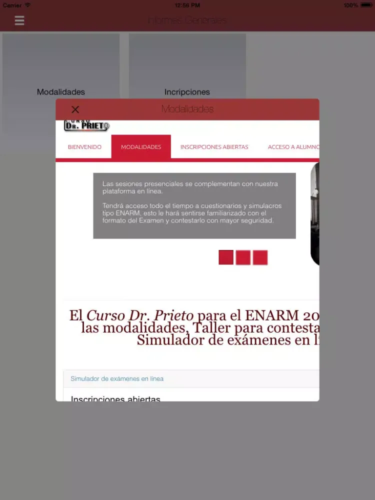 Curso Dr. Prieto iPad  Ekran Görüntüleri