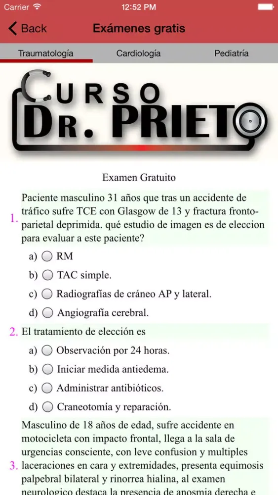 Curso Dr. Prieto Ekran Görüntüleri