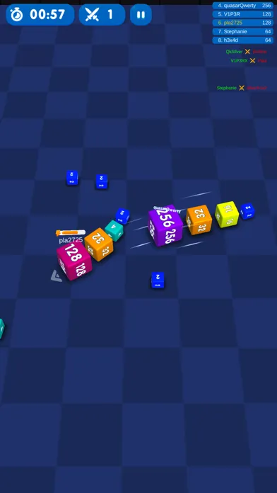 Captures d'écran de Cube Snake Merge Numbers