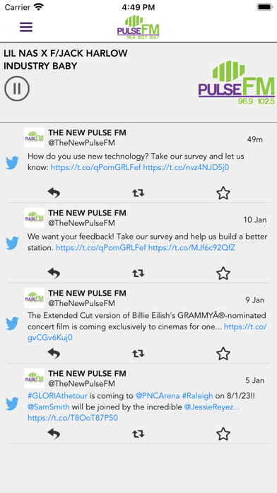 The New Pulse FM سکرین شاٹس