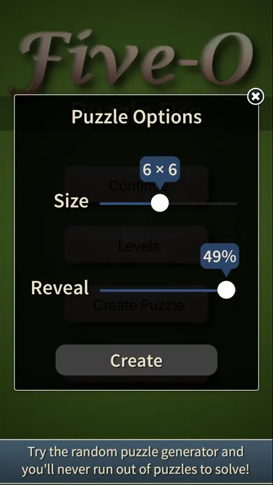 Captures d'écran de Five-O Puzzle Pro
