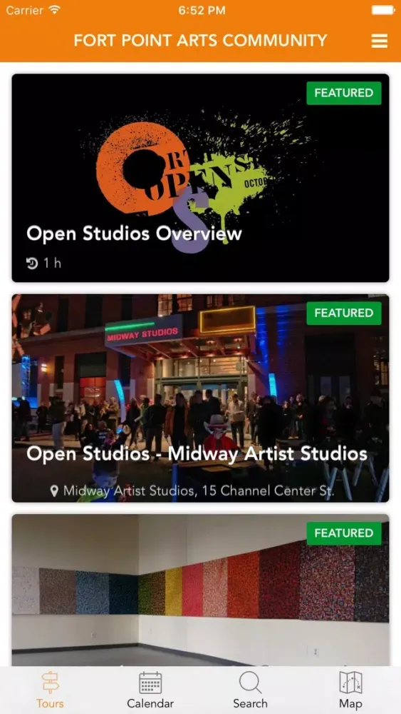 Screenshot di Fort Point Arts Community