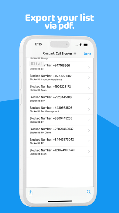 Cuspart: Call Blocker應用截圖