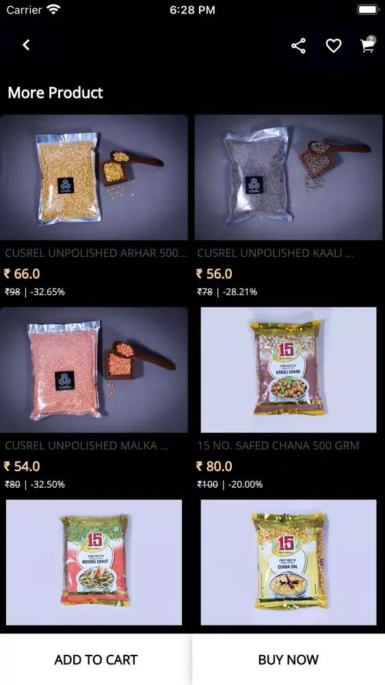 Ảnh chụp màn hình của Cusrel - Online Grocery Store