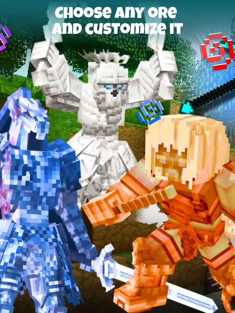 Custom Ores Mods for Minecraft iPad  スクリーンショット