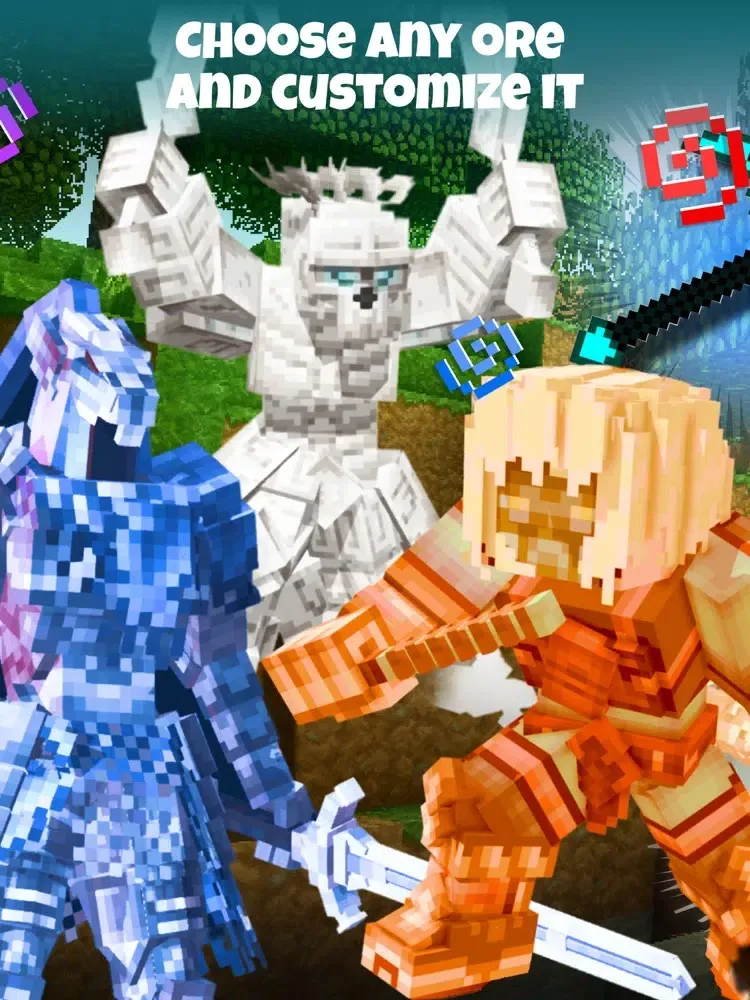 ภาพหน้าจอของ Custom Ores Mods for Minecraft iPad 