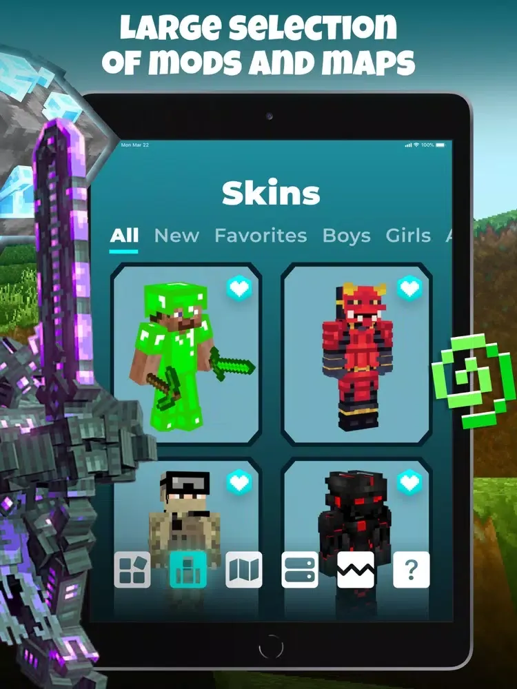ภาพหน้าจอของ Custom Ores Mods for Minecraft iPad 