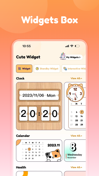 Capturas de tela do Widgets Box: Theme, Wallpaper