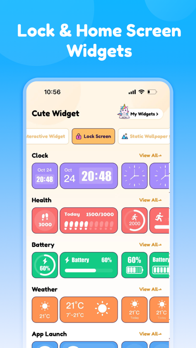 Capturas de tela do Widgets Box: Theme, Wallpaper