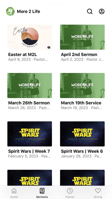 ภาพหน้าจอของ More 2 Life Ministries, Inc