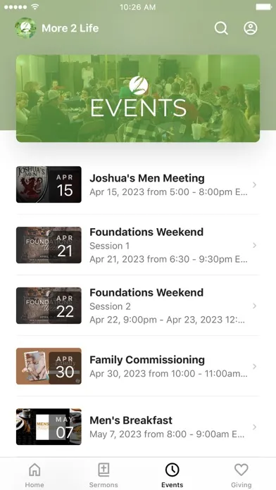 ภาพหน้าจอของ More 2 Life Ministries, Inc